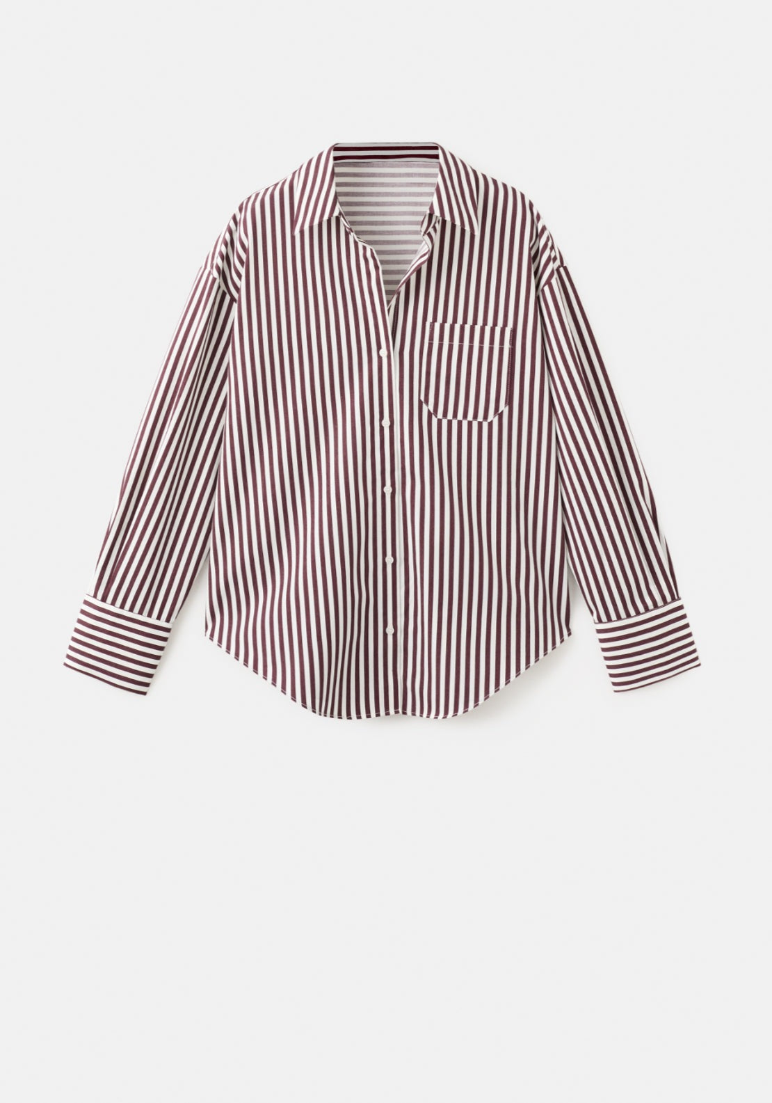 Mango Cotton Striped Shirt - Cream 5 Shaws Department Stores
