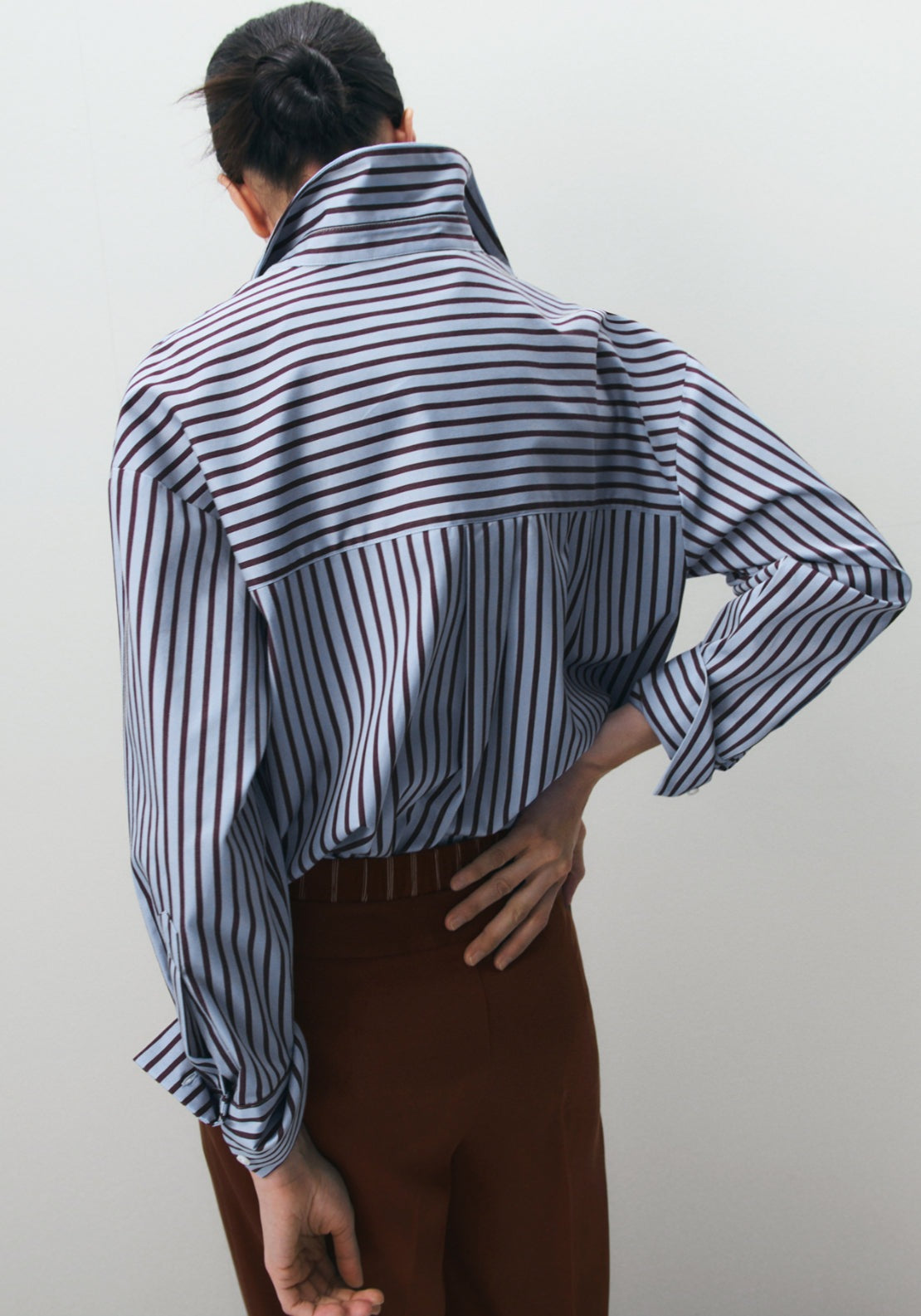 Cotton Striped Shirt - Blue