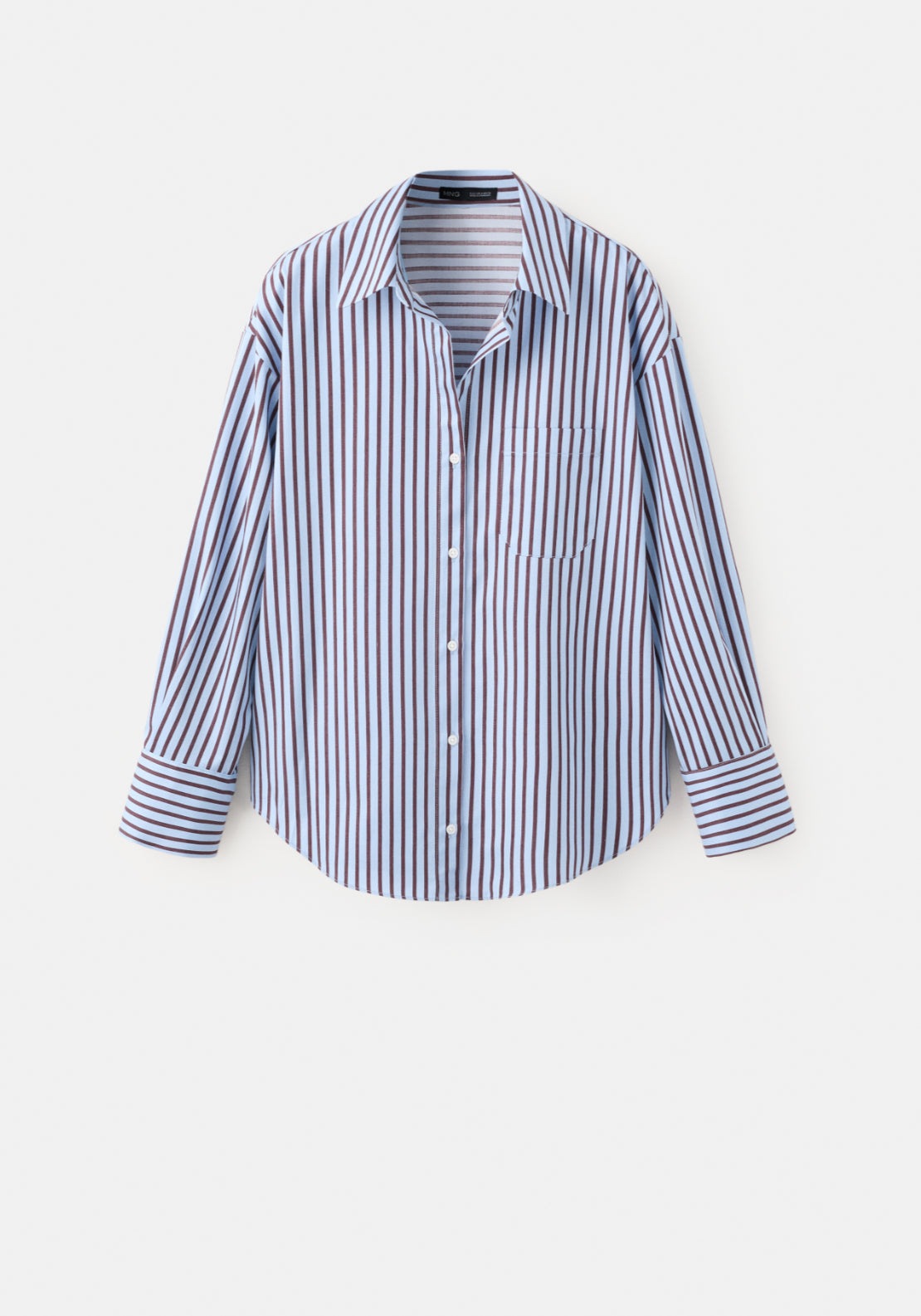 Cotton Striped Shirt - Blue