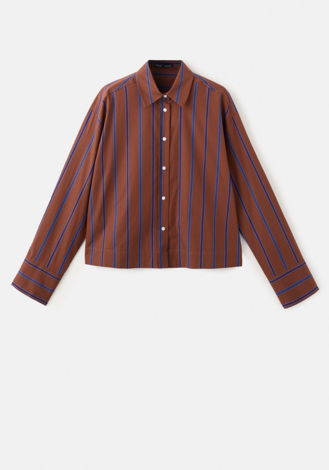 Cotton Striped Shirt - Orange