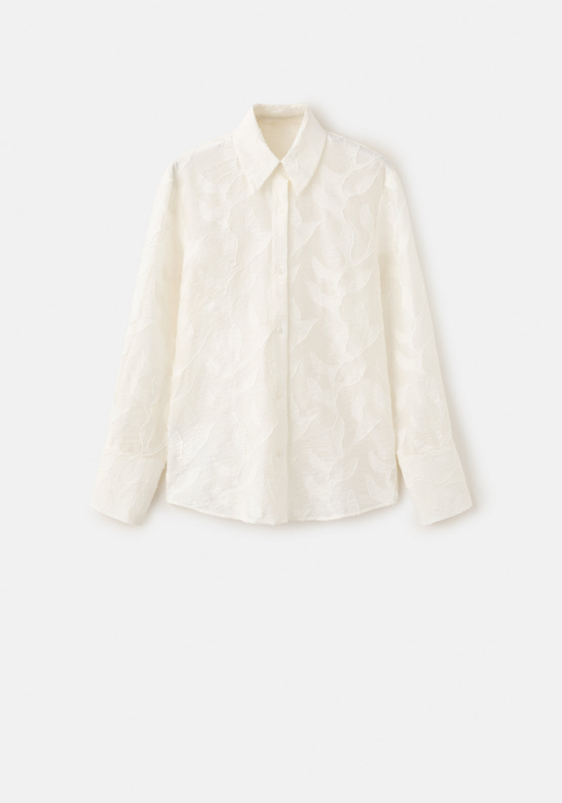 Embroidery Floral Blouse - White