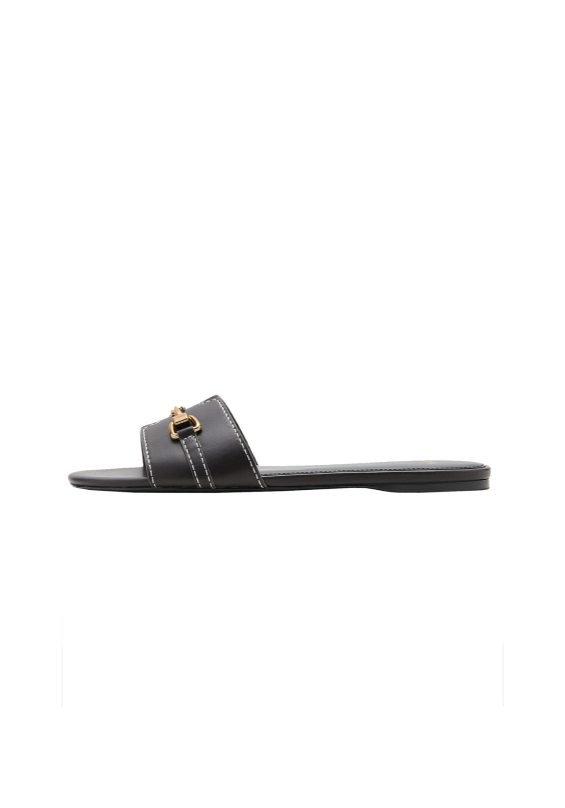 Mango Metallic Detail Strap Sandal Earth - Brown 9 Shaws Department Stores
