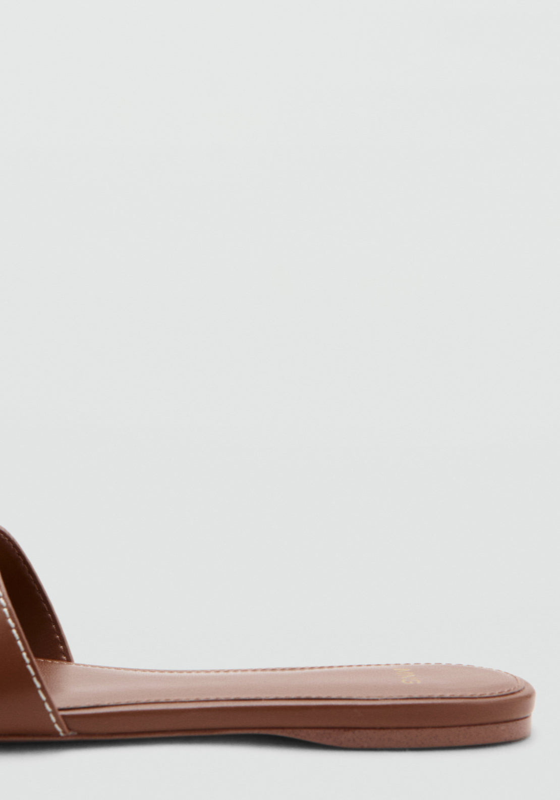 Mango Metallic Detail Strap Sandal Earth - Brown 6 Shaws Department Stores