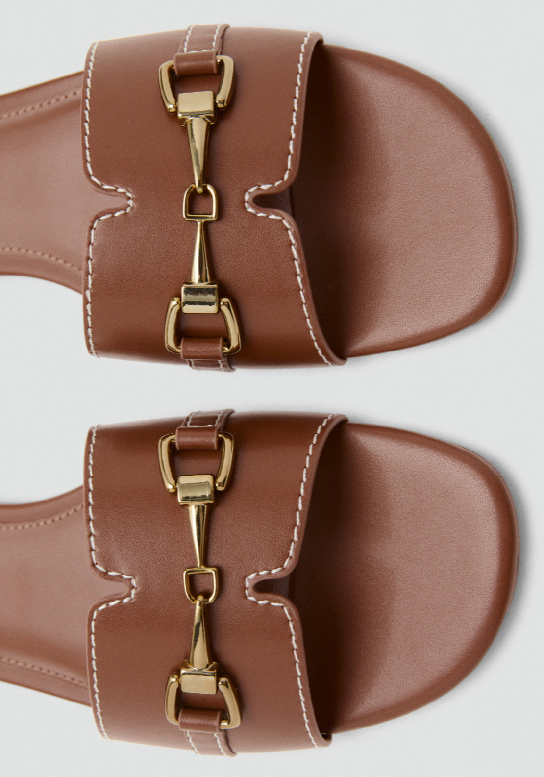 Mango Metallic Detail Strap Sandal Earth - Brown 4 Shaws Department Stores