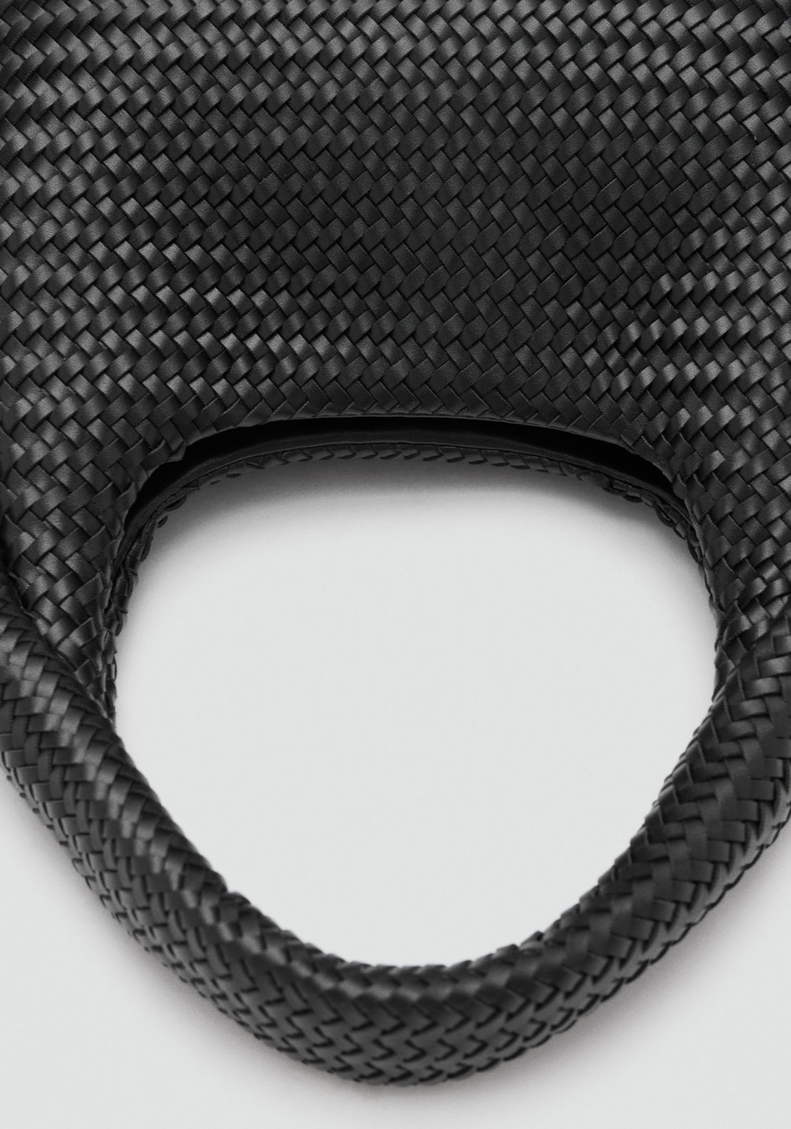 Braided Shoulder Bag - Black