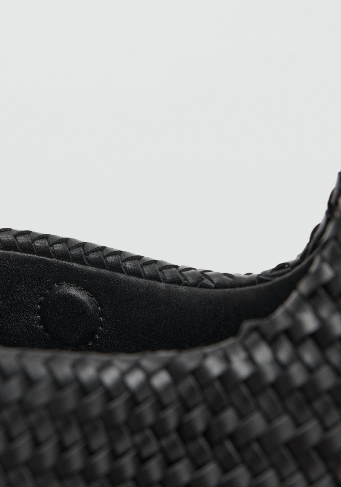 Braided Shoulder Bag - Black