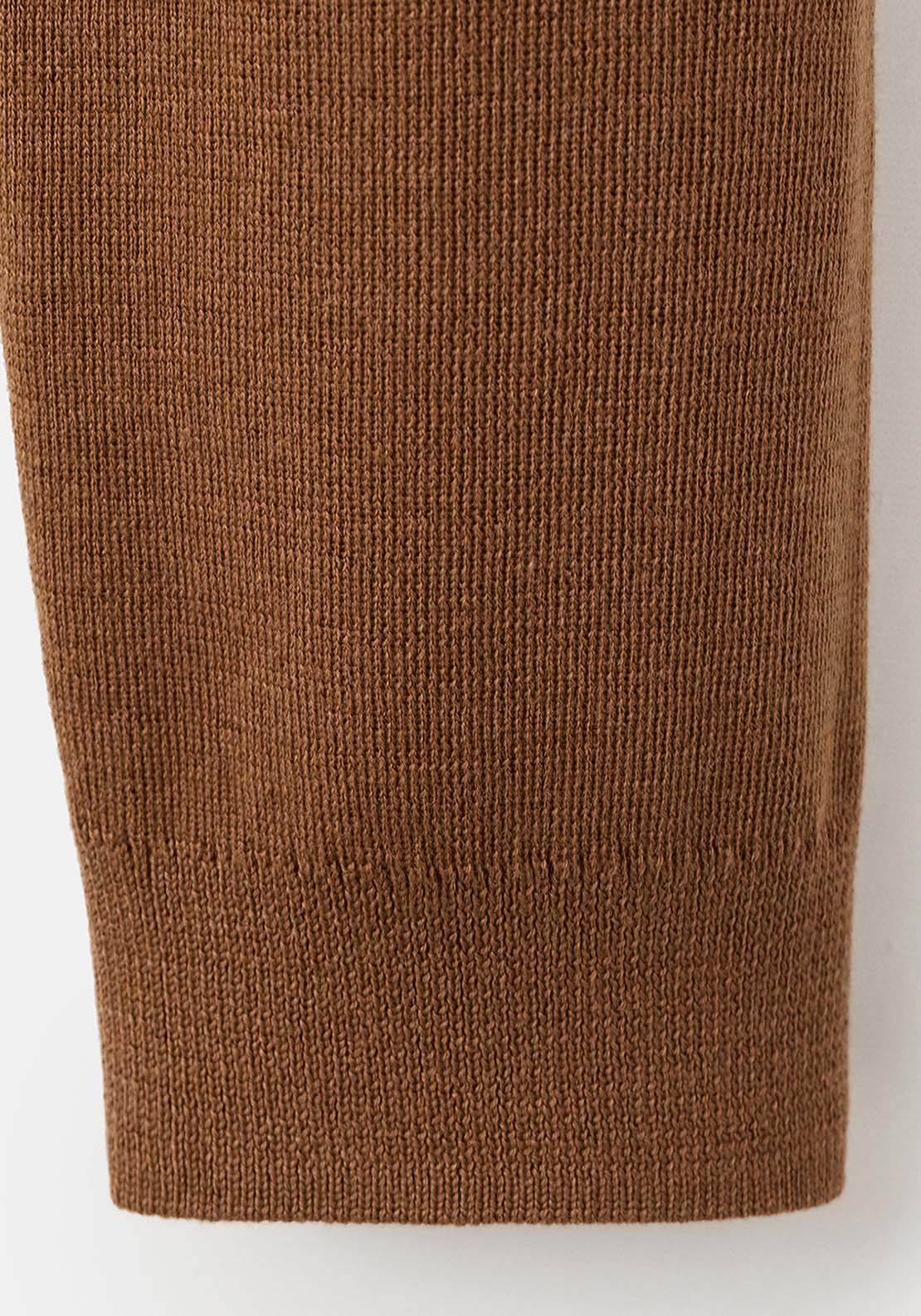Polo Collar Wool Sweater - Brown