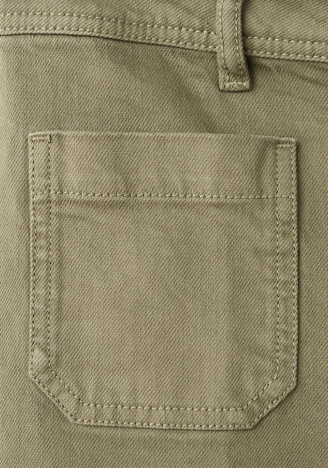 Wide Leg Jeans With Pockets - Green
