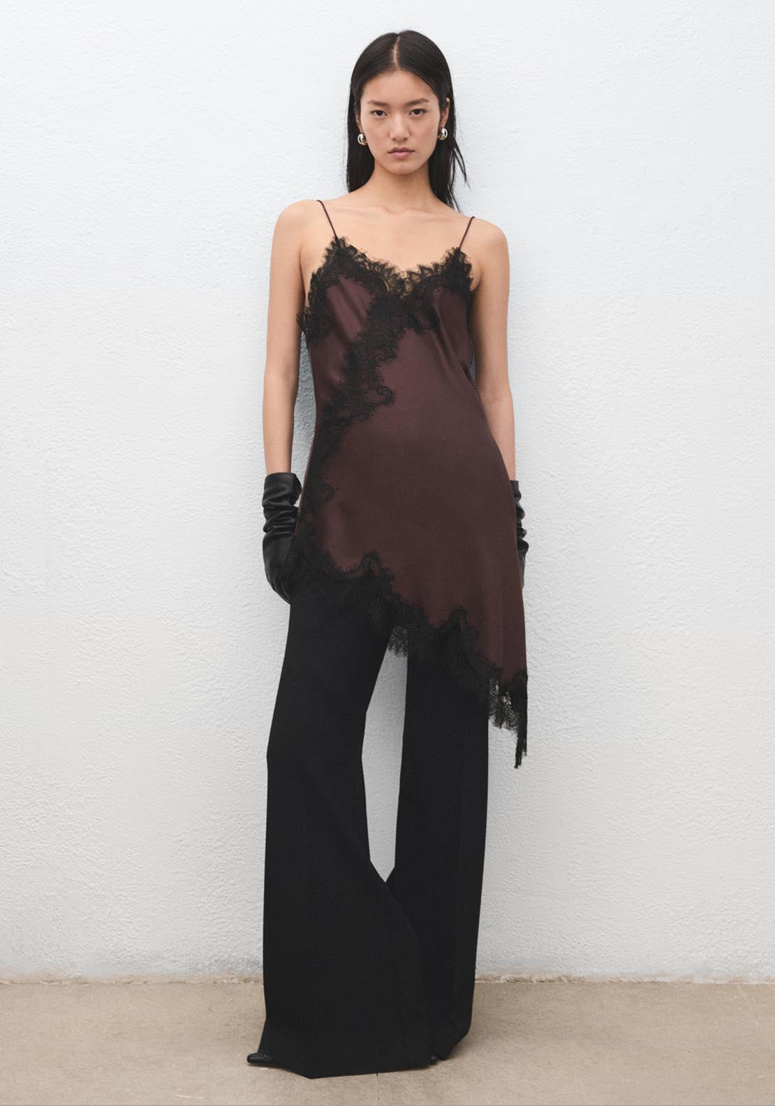 Lace Top - Burgundy
