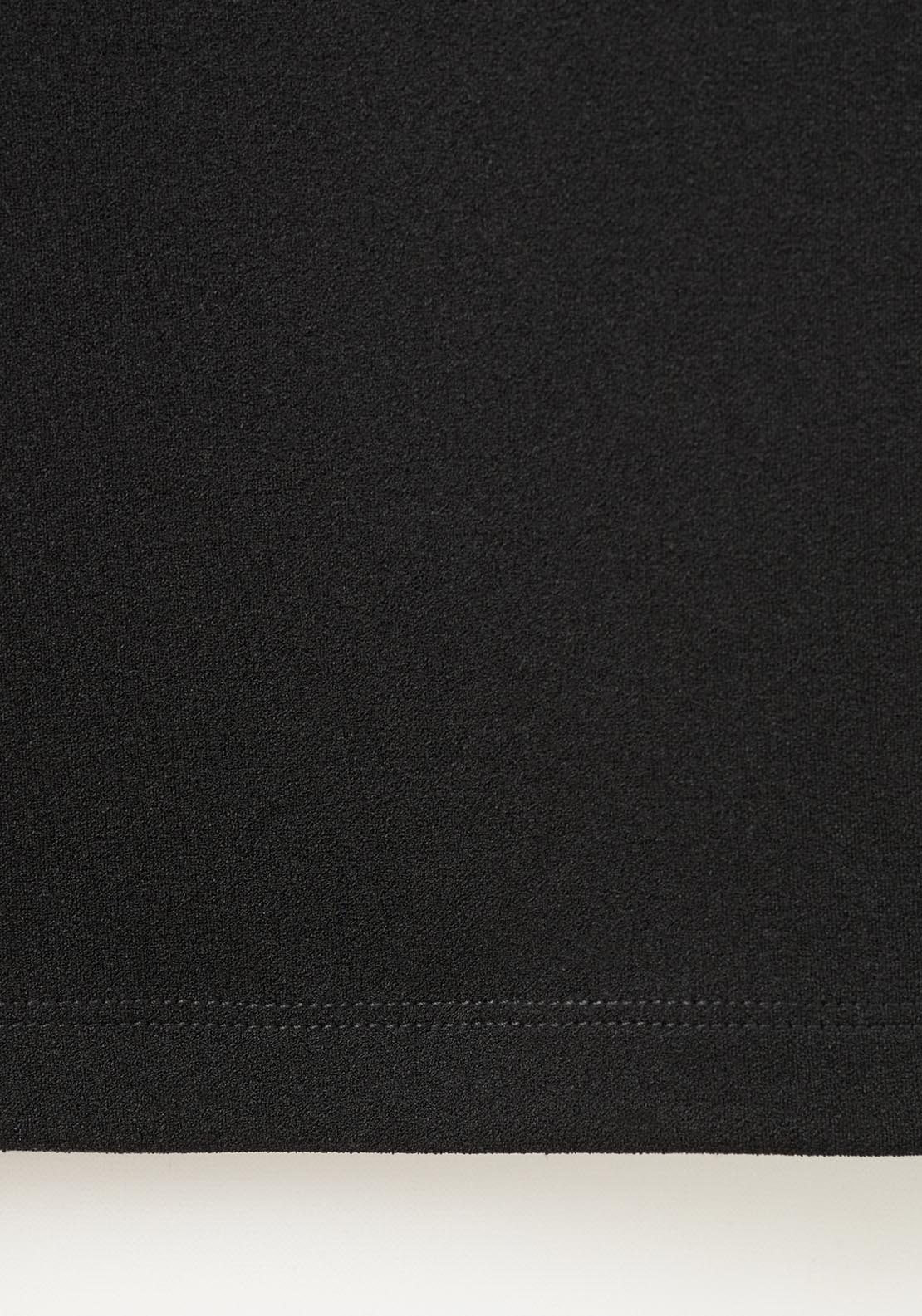 Straight Leg Trousers - Black
