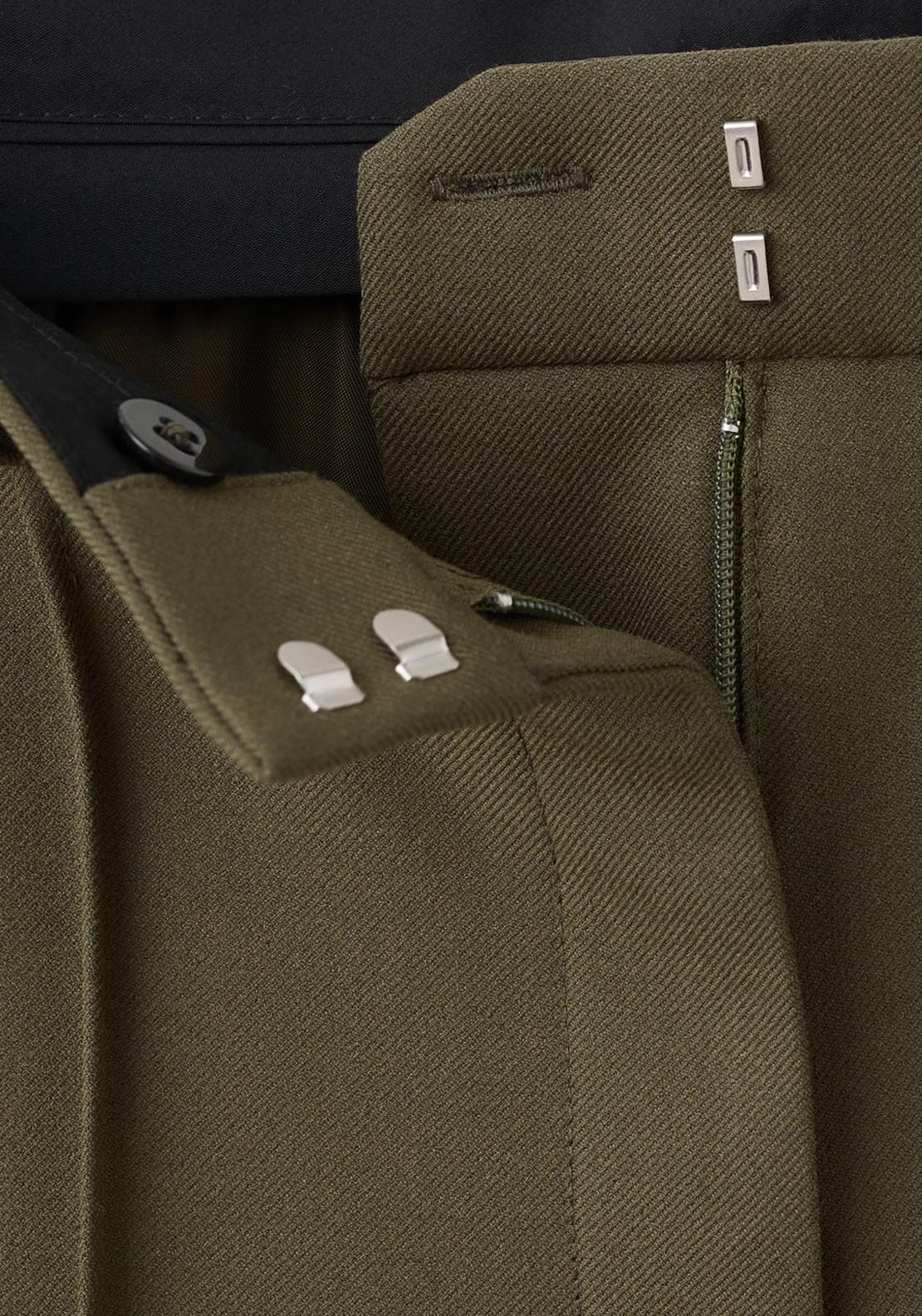 Straight Long Trousers - Green