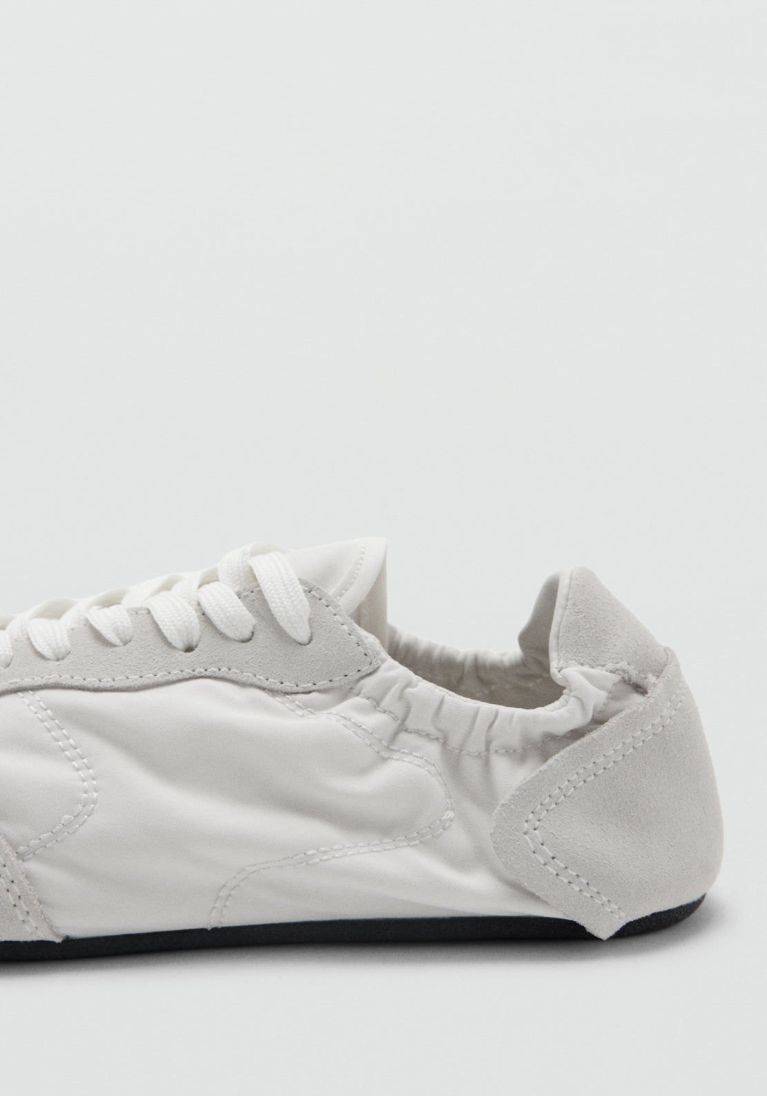 Lace Up Leather Sneakers - White
