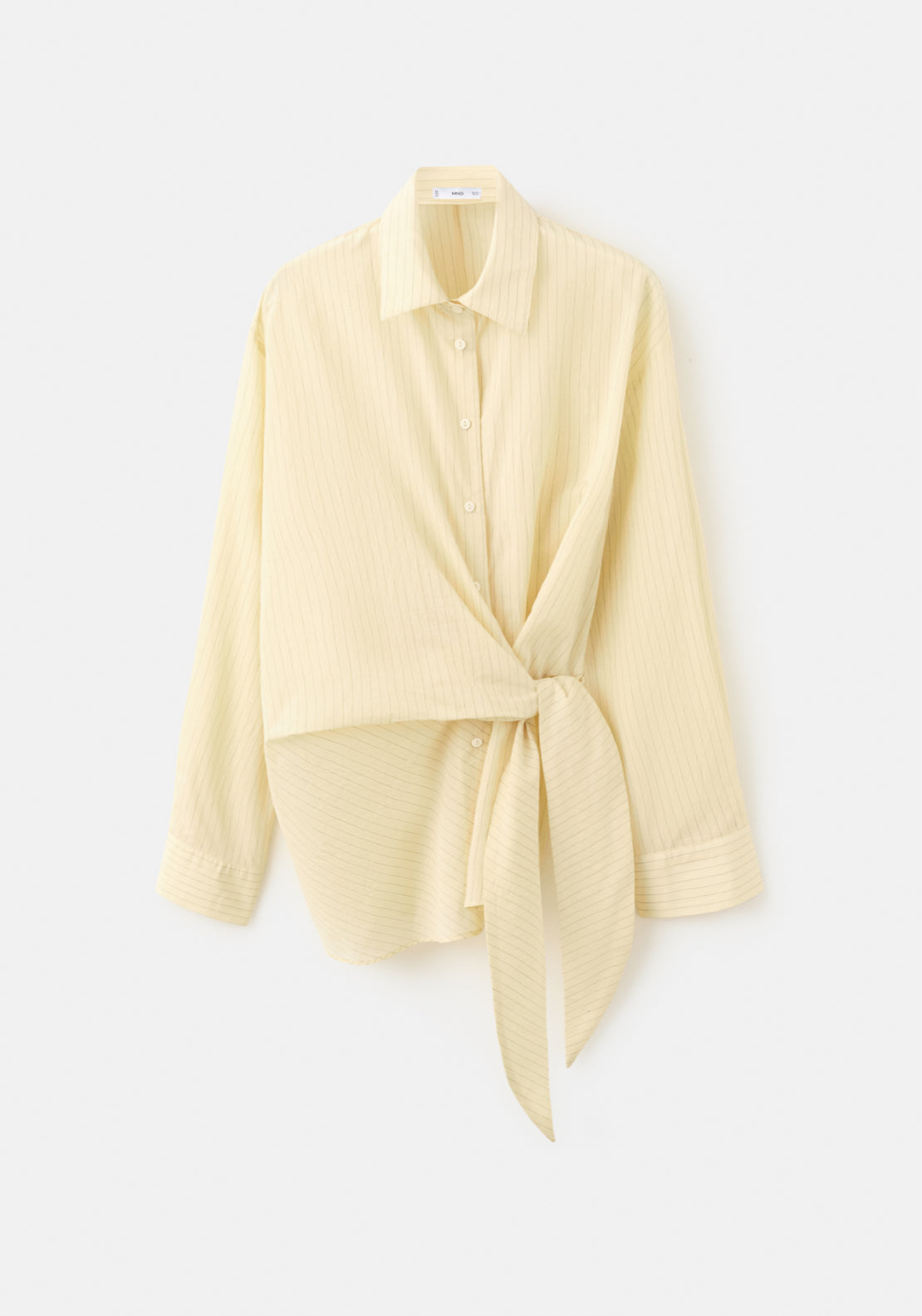Stripped Knot Shirt - Pastel Yellow