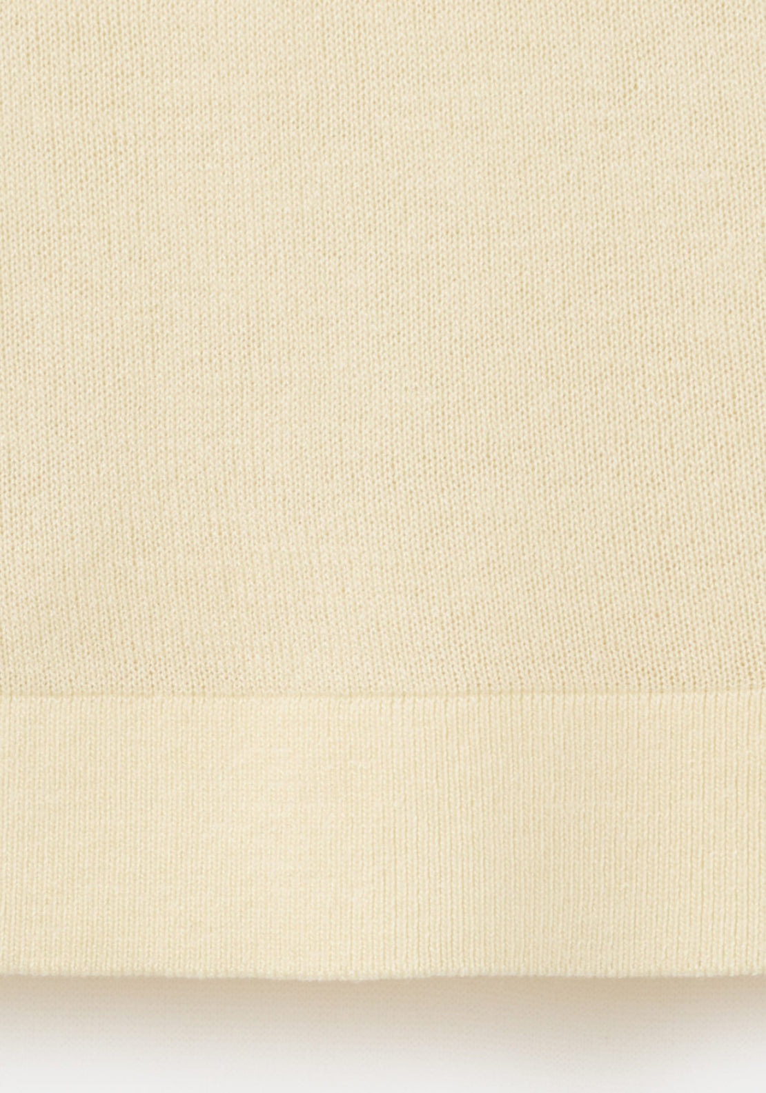 Knit Top With Scarf Detail - Light Yellow