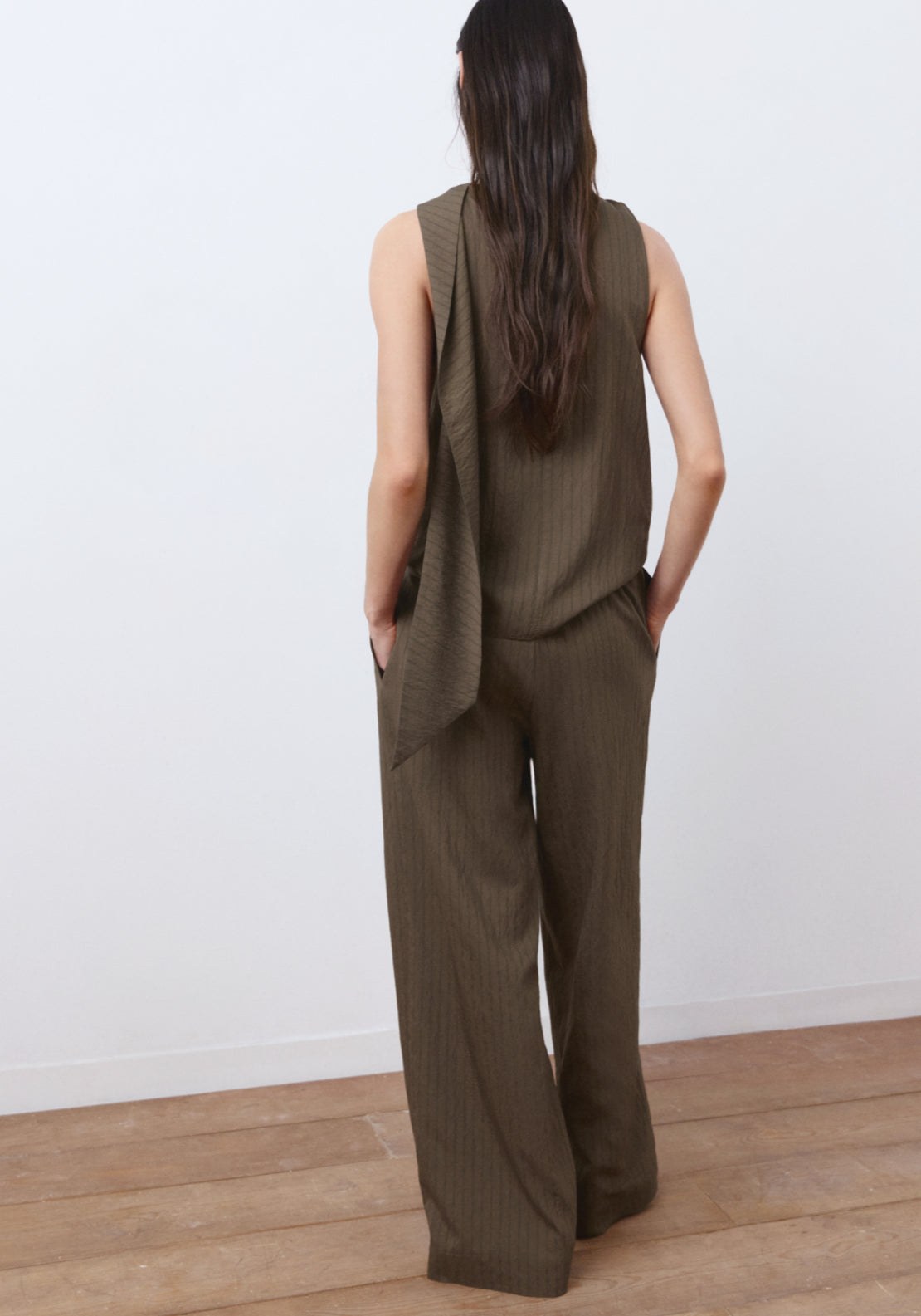 Striped Trousers - Brown
