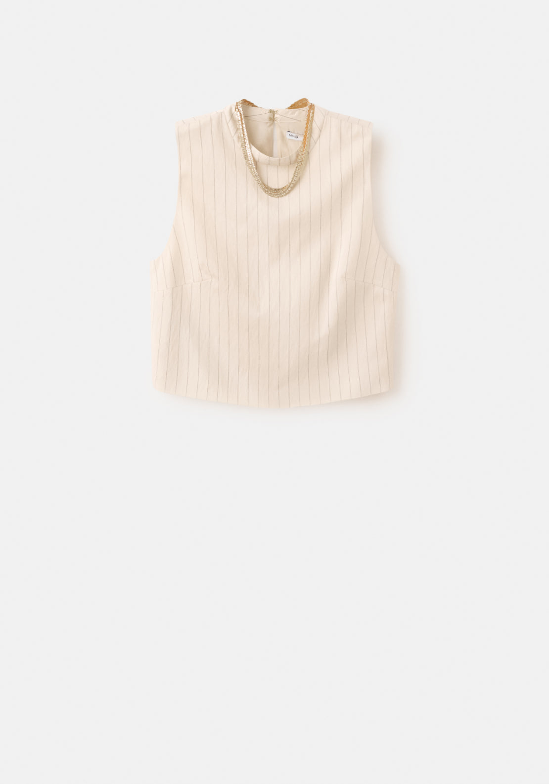 Chain Detail Top - Cream