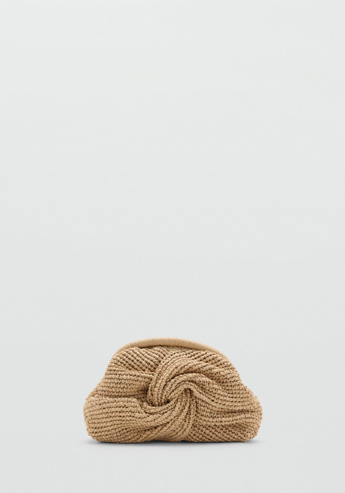 Natural Fibre Handbag - Beige
