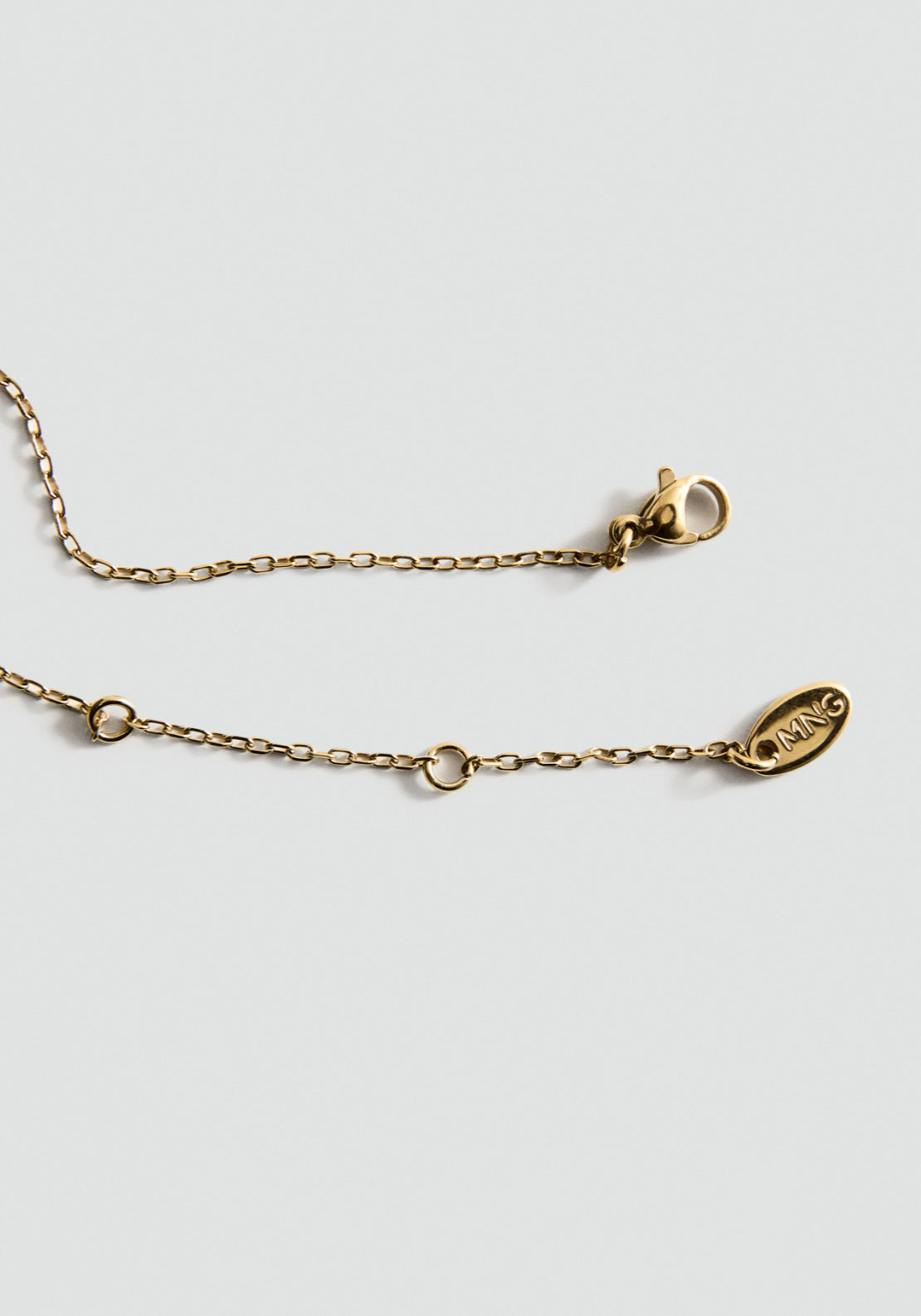 Stainless Steel Sphere Pendant Necklace - Gold