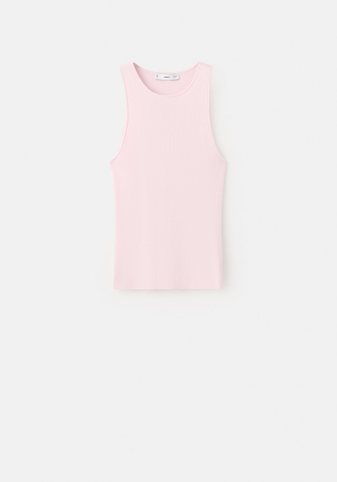 Fitted Fine Knit Top - Pink