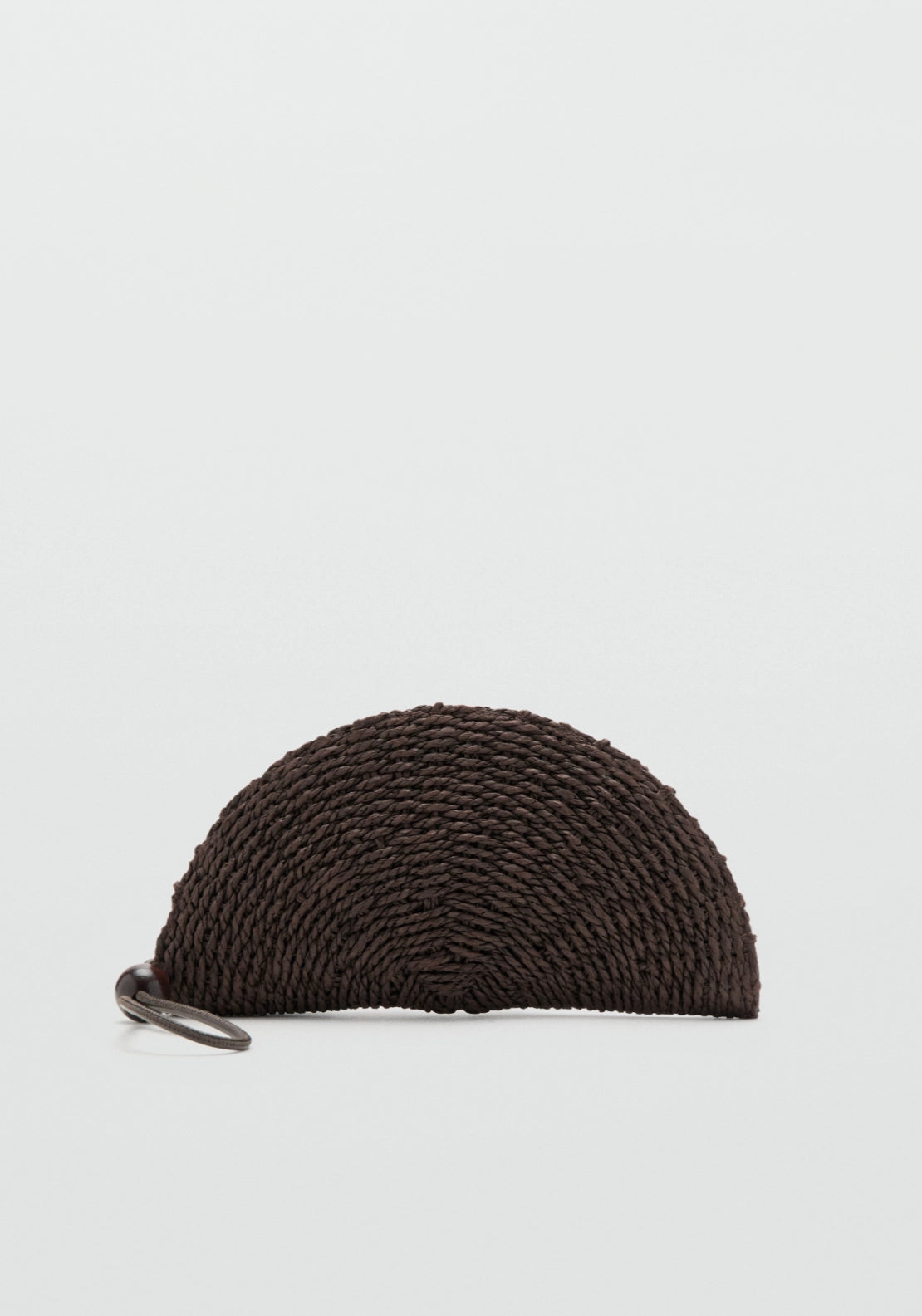 Natural Fiber Pouch Bag - Brown