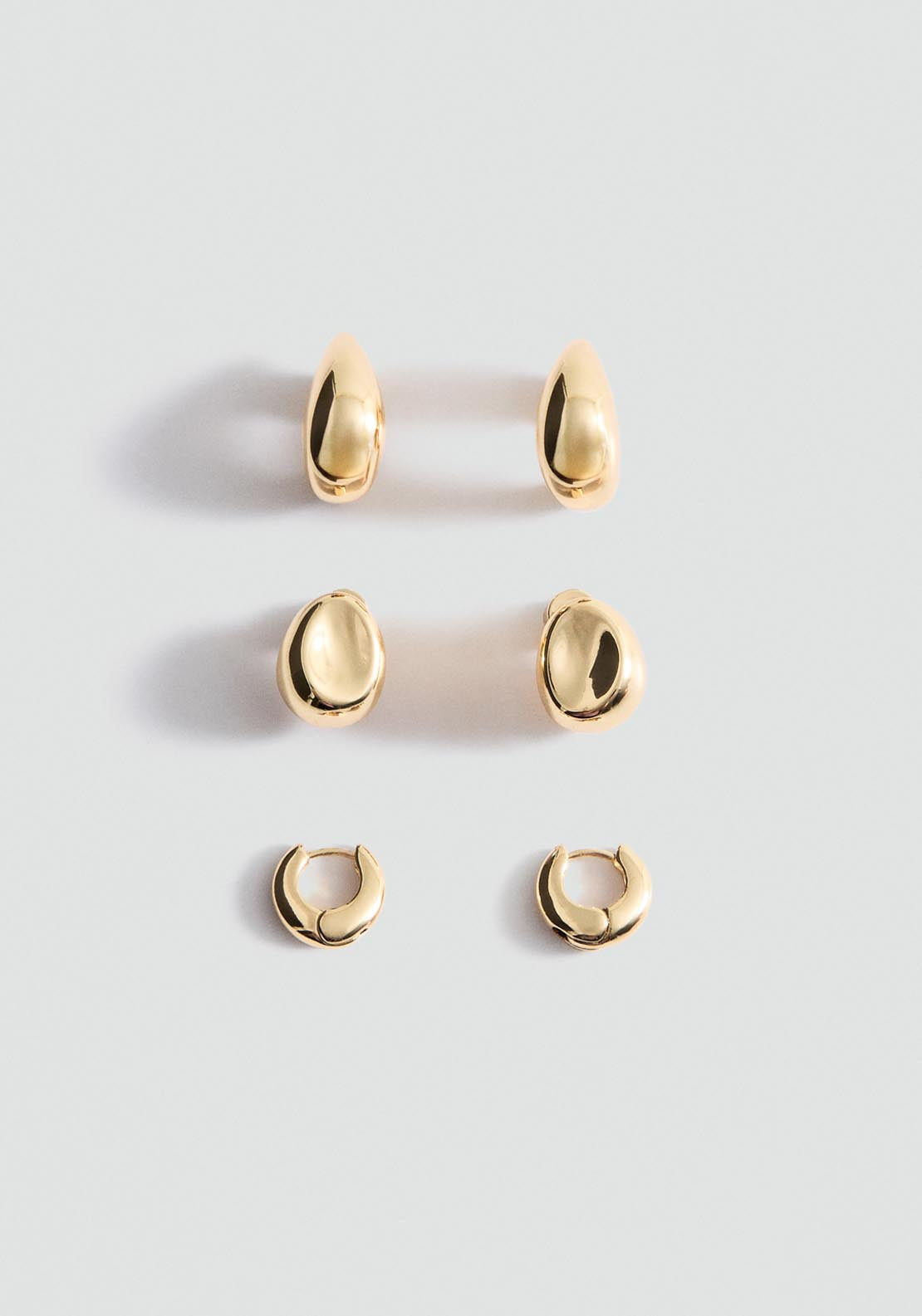 Mango Combined Small Earring Set - Gold 1 Shaws Department Stores