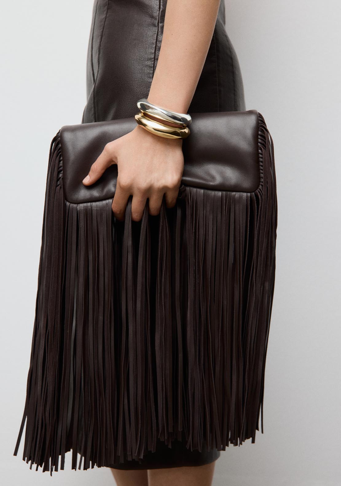 Rigid Bracelets Set Of 2 - Gold