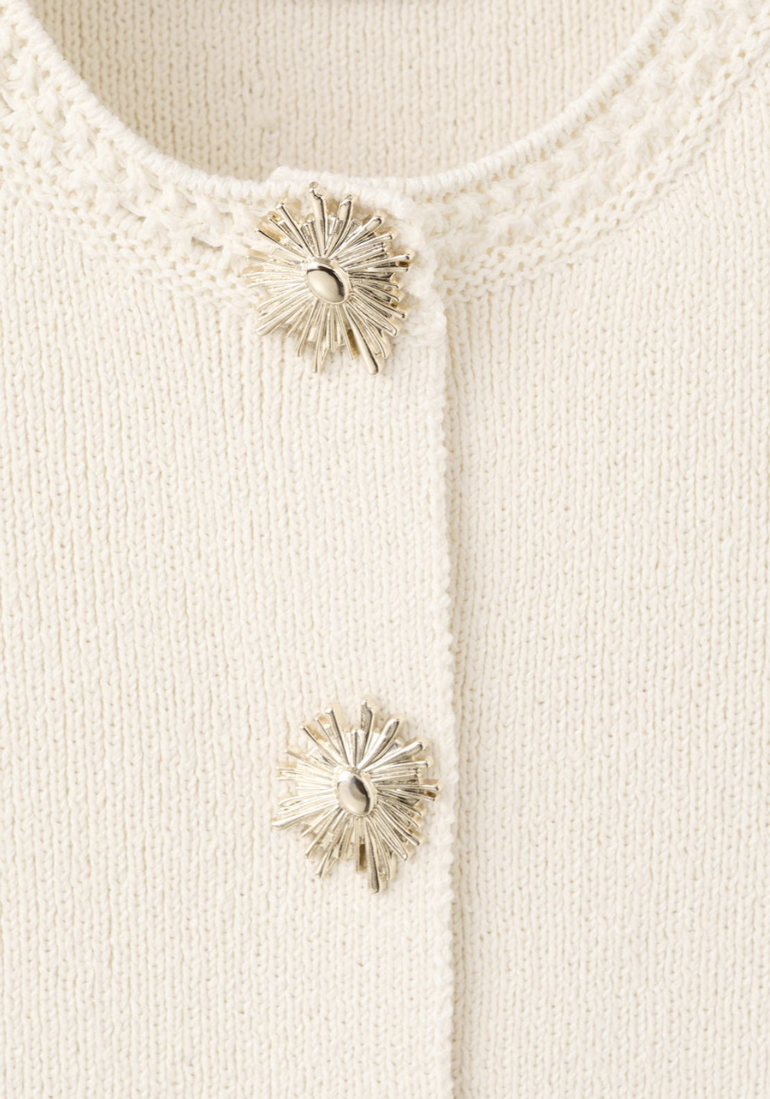 Knitted Waistcoat With Contrast Piping - Cream