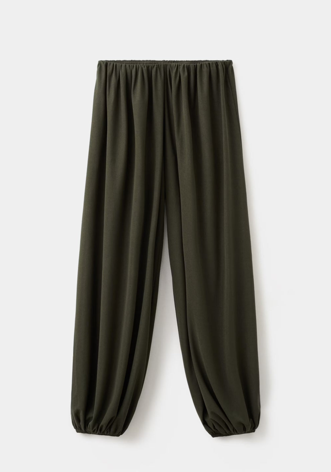 Mango Mid Rise Harem Pants - Green 4 Shaws Department Stores