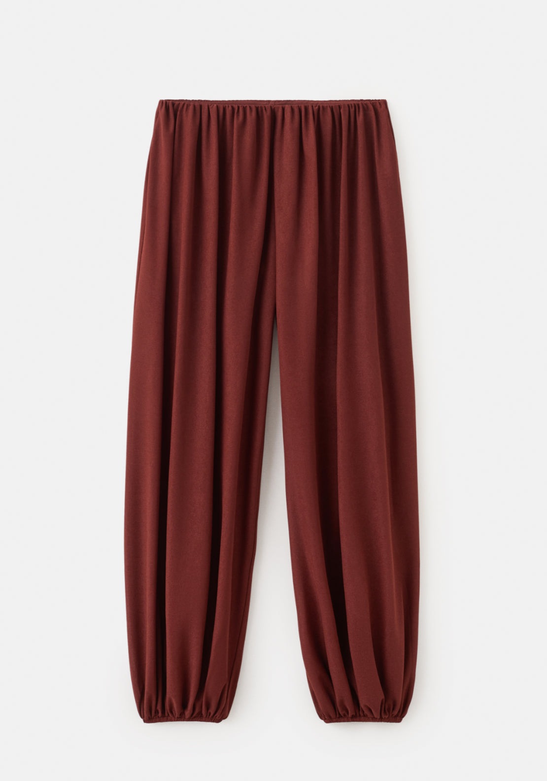 Mid Rise Balloon Trousers - Orange
