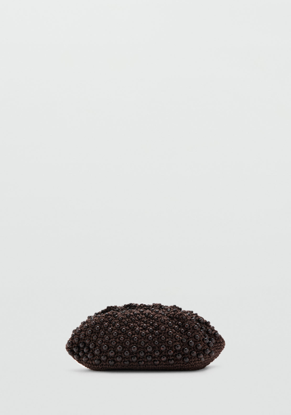 Natural Fibre Clutch Bag - Brown