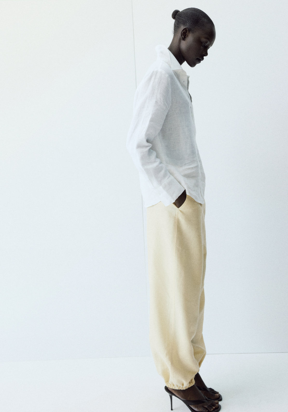 Pocket Linen Shirt - Cream