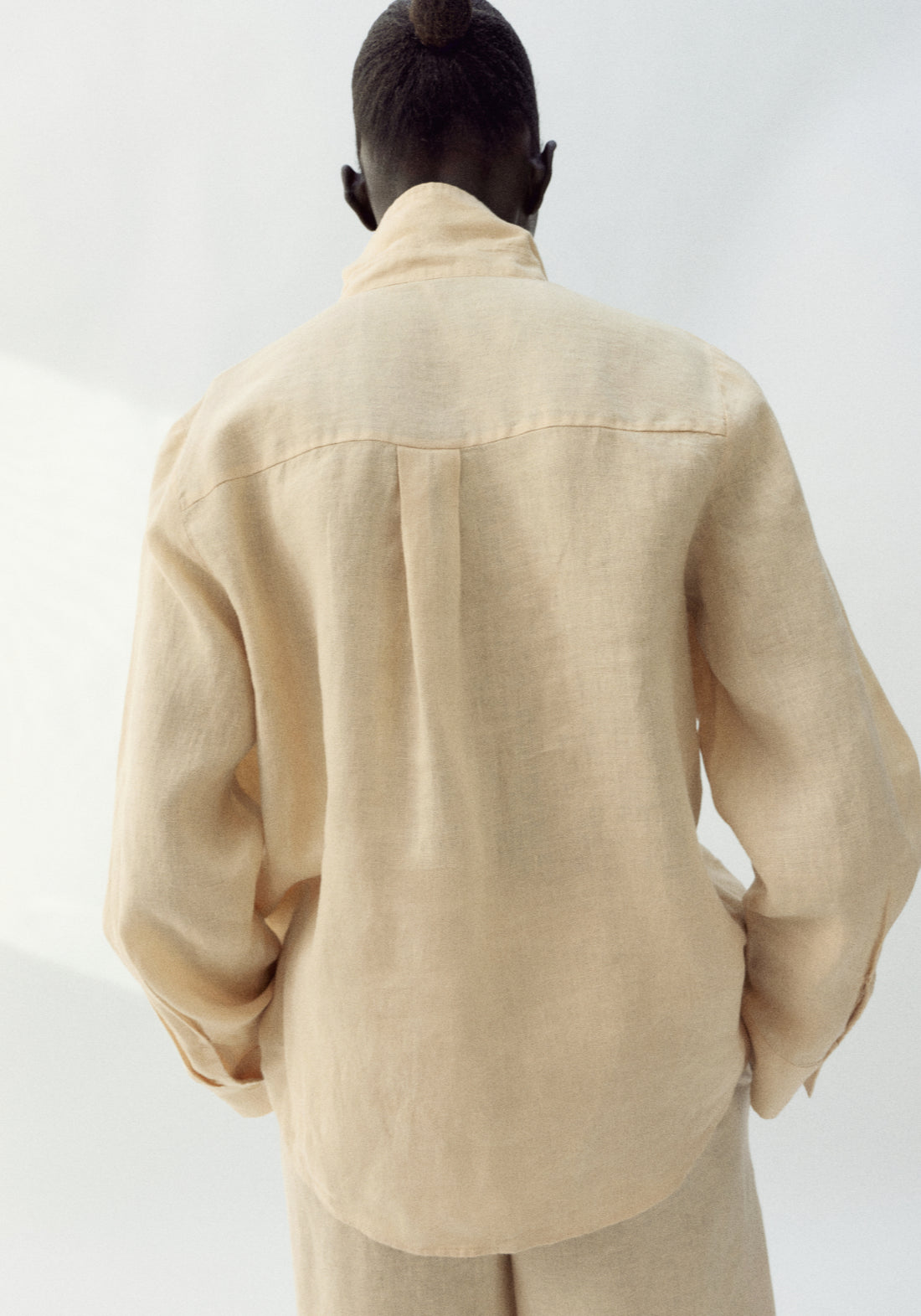 Pocket Linen Shirt - Yellow