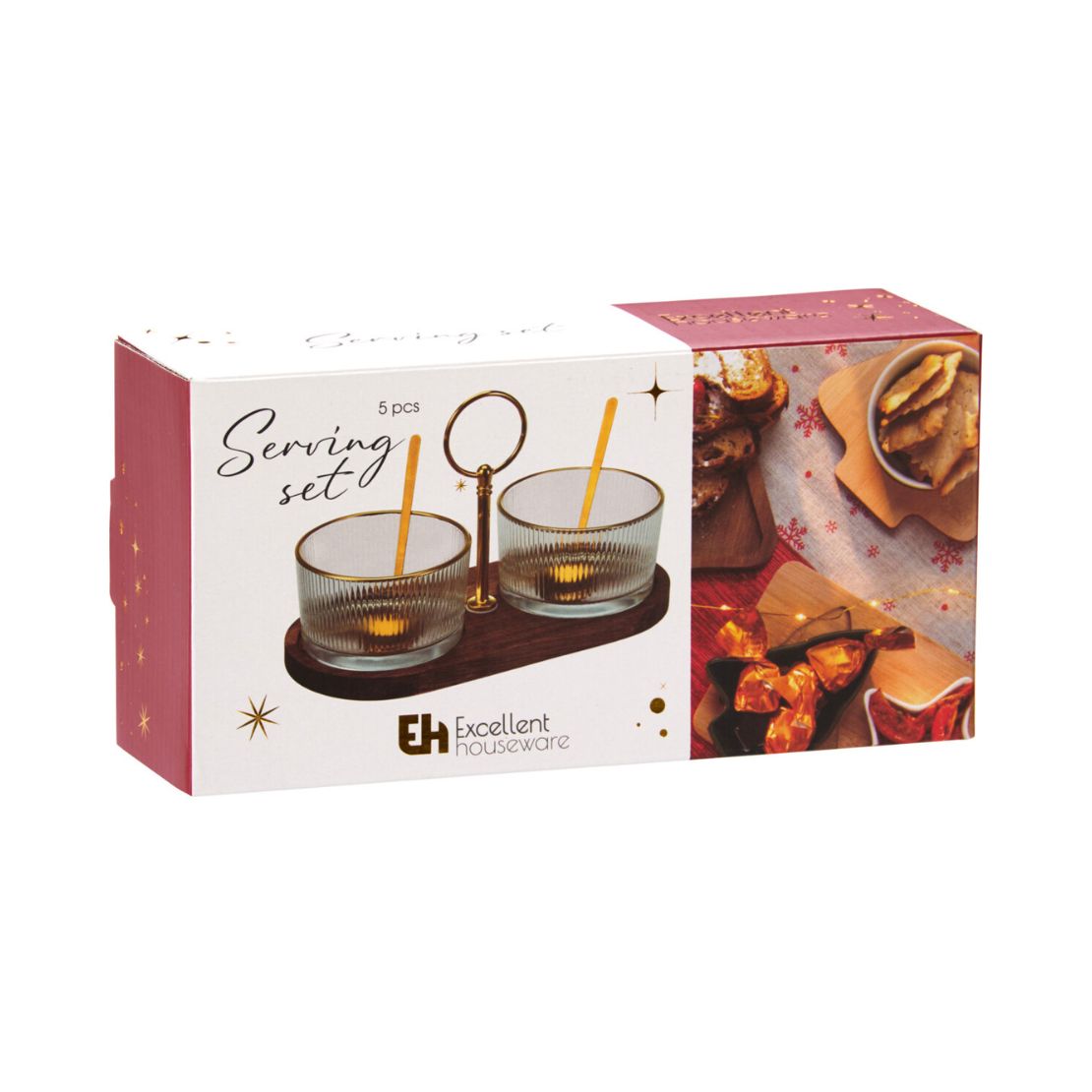 5 Piece Christmas Serving Set