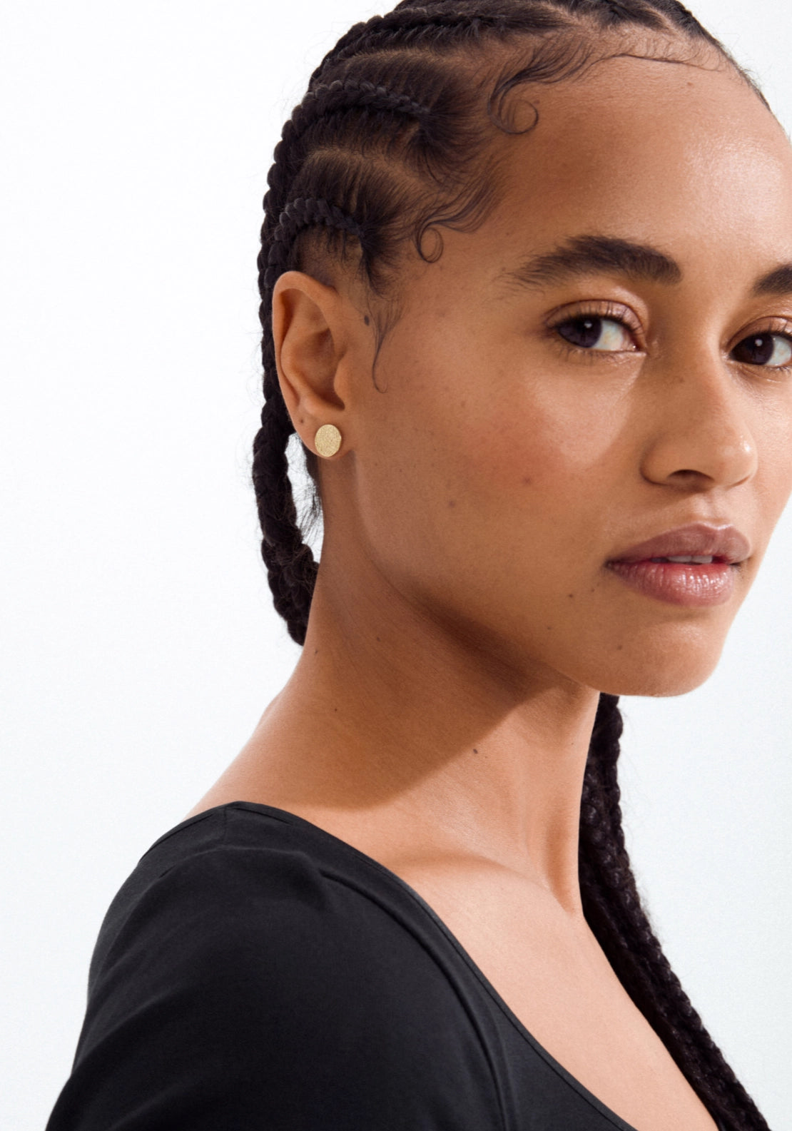 Wynonna Gold Plated Rustic Earrings - Gold