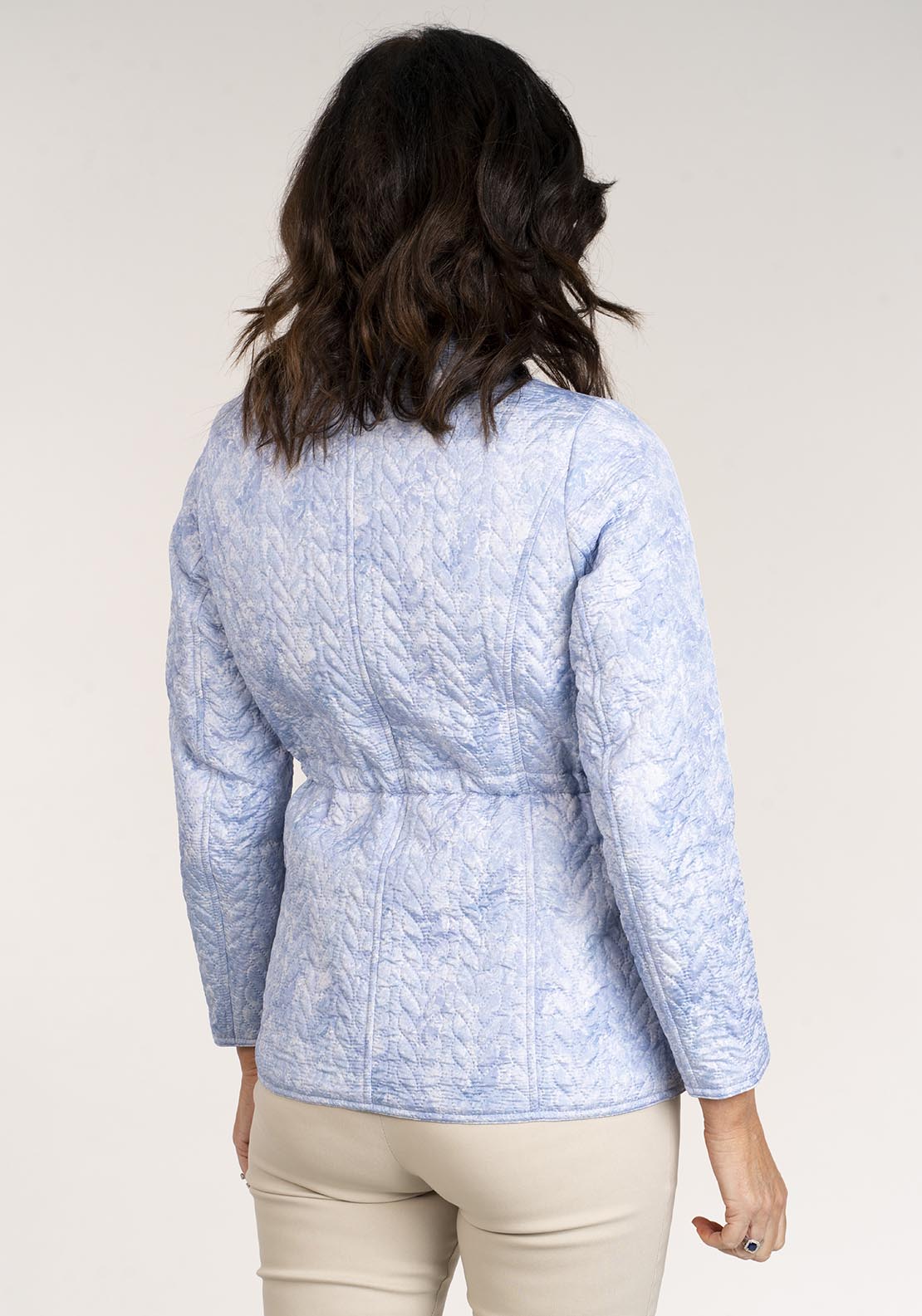 Tea Lane Floral Print Jacket - Blue 3 Shaws Department Stores