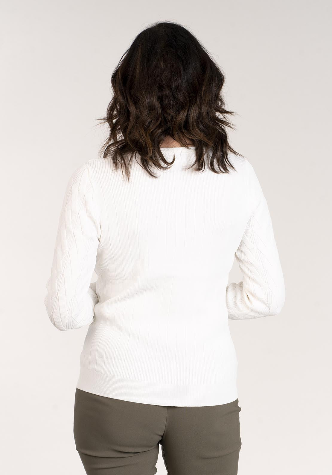 Tea Lane Long Sleeve Short Cardigan - Cream 4 Shaws Department Stores