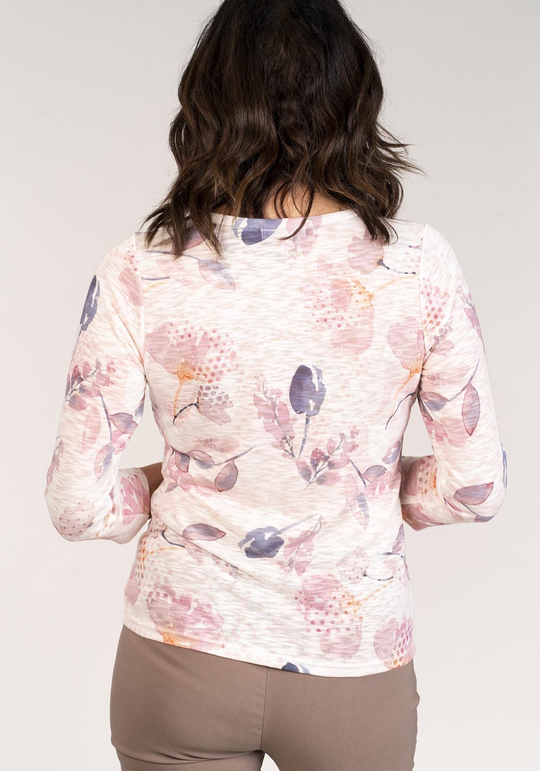 Tea Lane Printed Top W Scoop Neck - Lilac 5 Shaws Department Stores