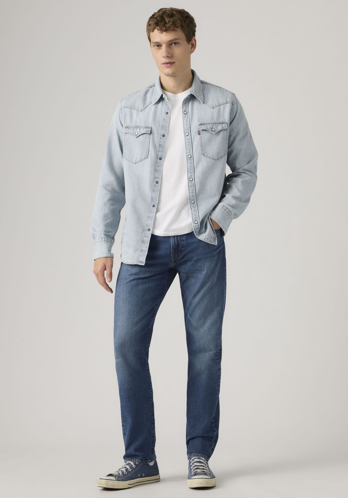 Levis 502 Taper Jeans - Med Indigo 5 Shaws Department Stores