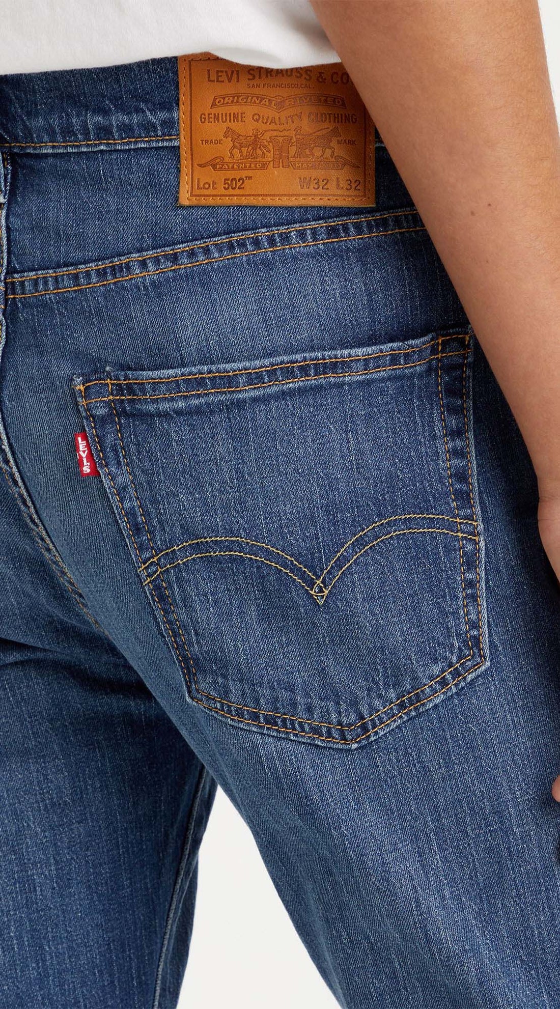 502 Taper Denim Jeans Indigo Worn In – Shaws - Main Image