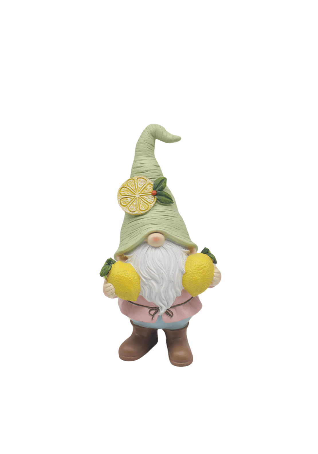 The Home Collection Lemon Garden Gnome - Green Hat 2 Shaws Department Stores