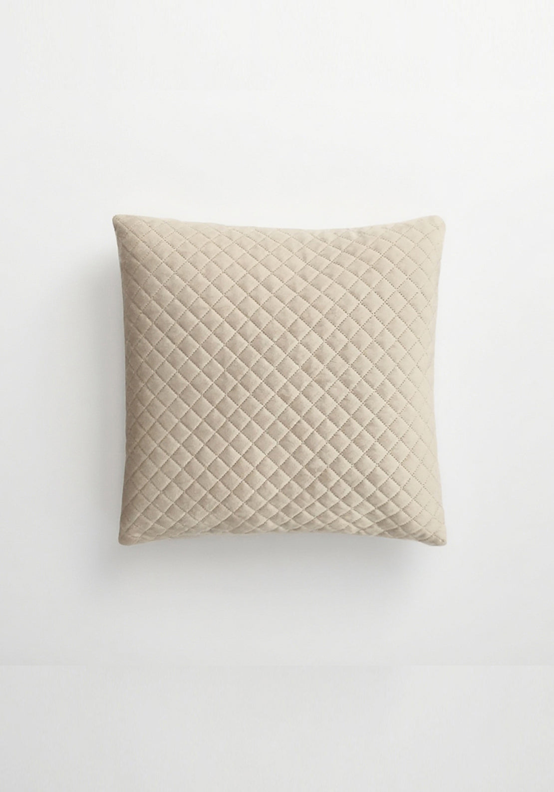 The Home Collection Pinsonic Velvet Cushion - Nude 1 Shaws Department Stores