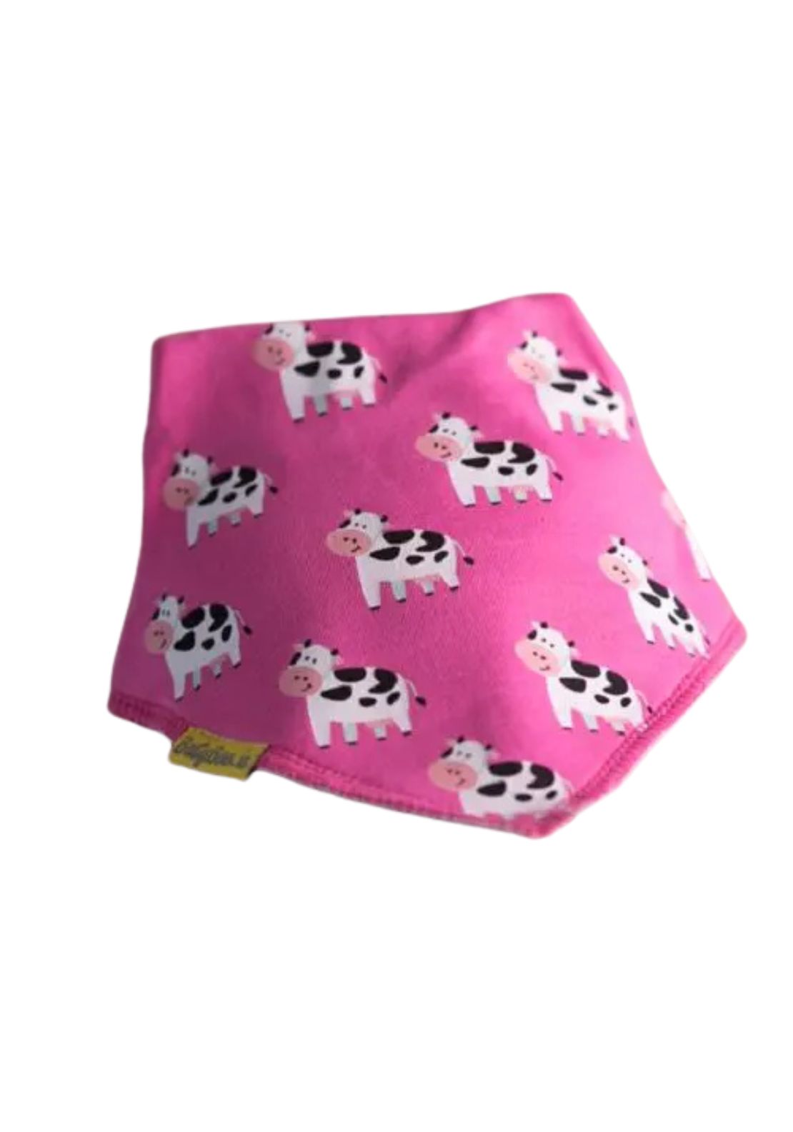 Babyboo Bessie Cow Bib - Pink 1 Shaws Department Stores