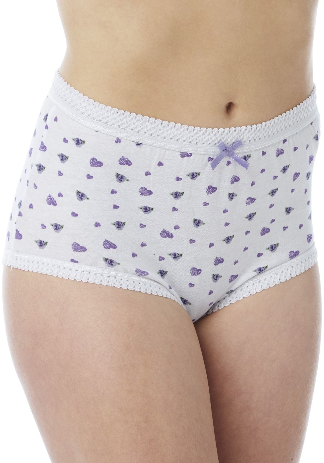 Marsylka 100% Cotton Full Briefs Knickers - Print 2 Shaws Department Stores
