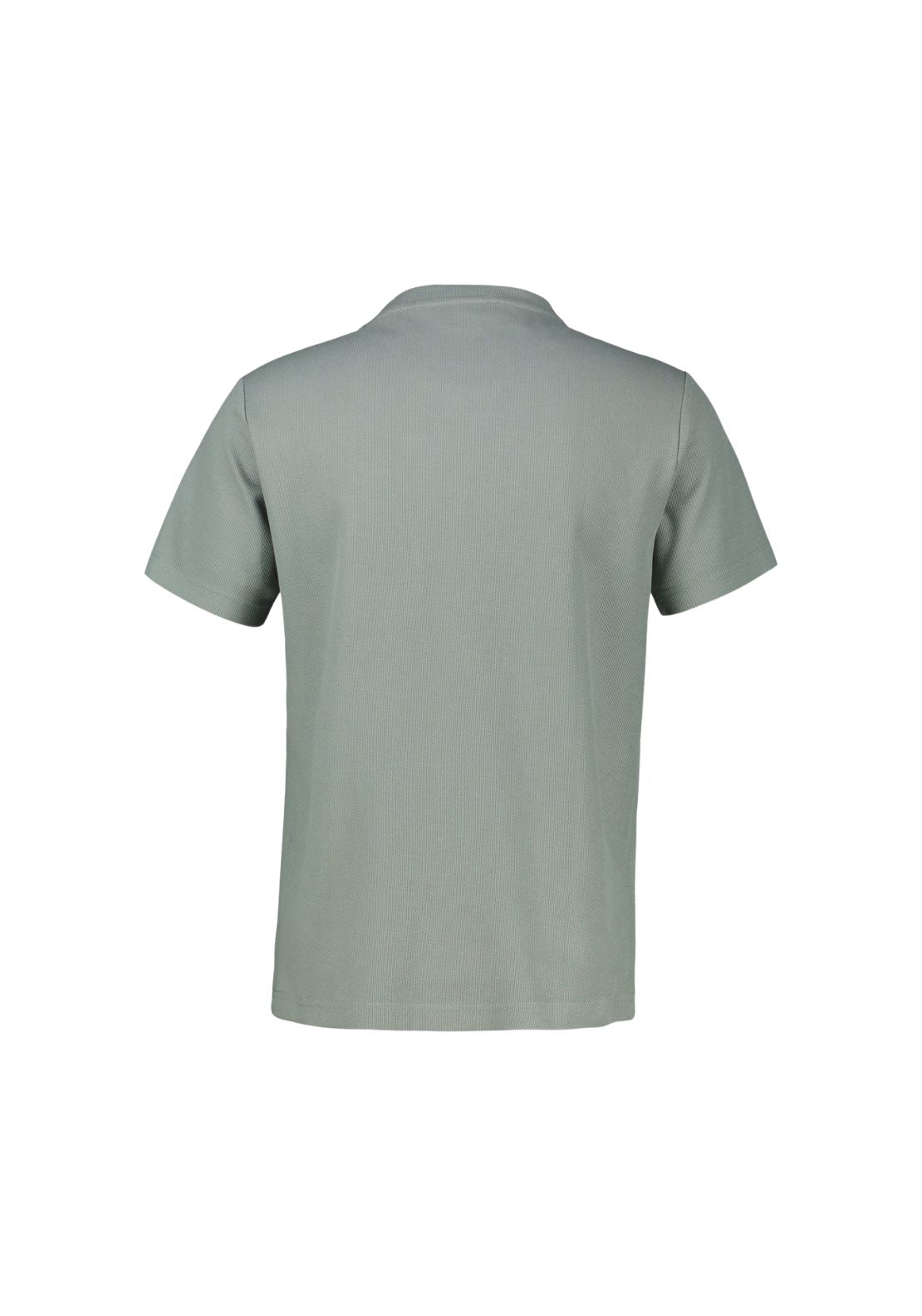 Lerros 100% Cotton Waffle Texture T-Shirt - Grey 5 Shaws Department Stores
