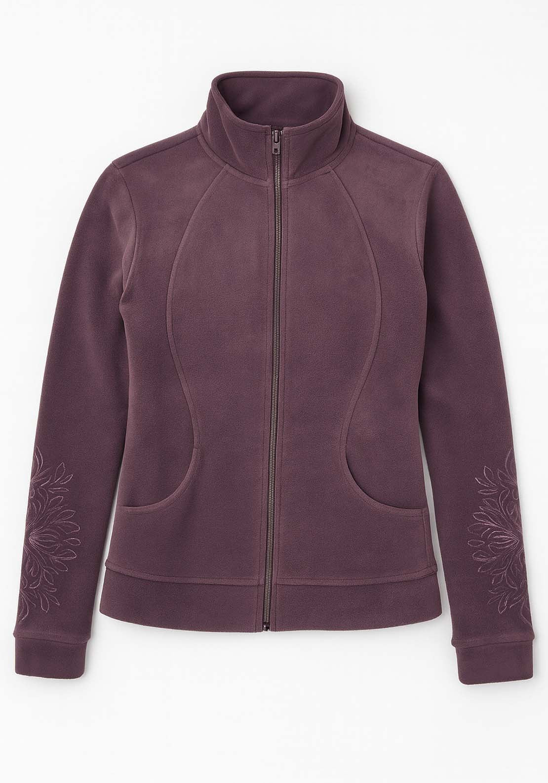 Tea Lane Zip Fleece Top - Purple 1 Shaws Department Stores