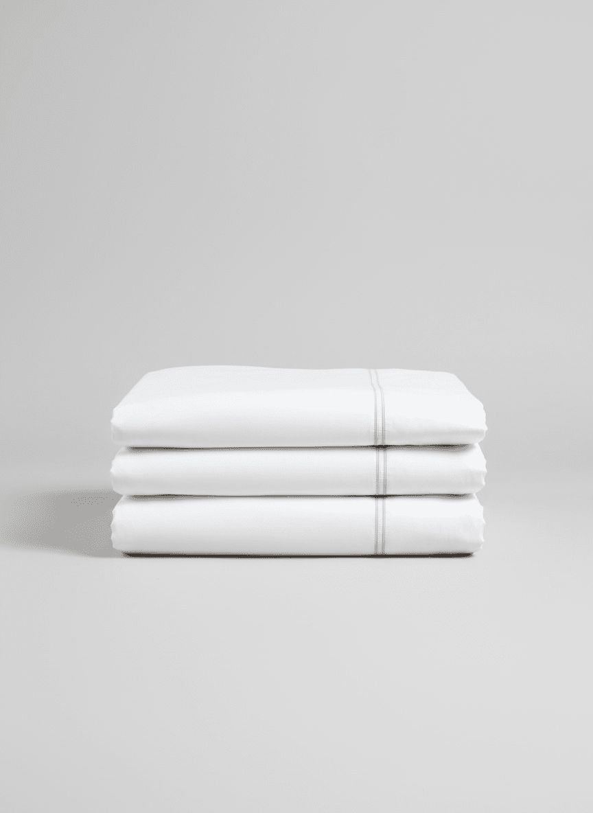 Heather &amp; Ferne 100% Sateen Cotton 300 TC Duvet Cover Set - White 2 Shaws Department Stores