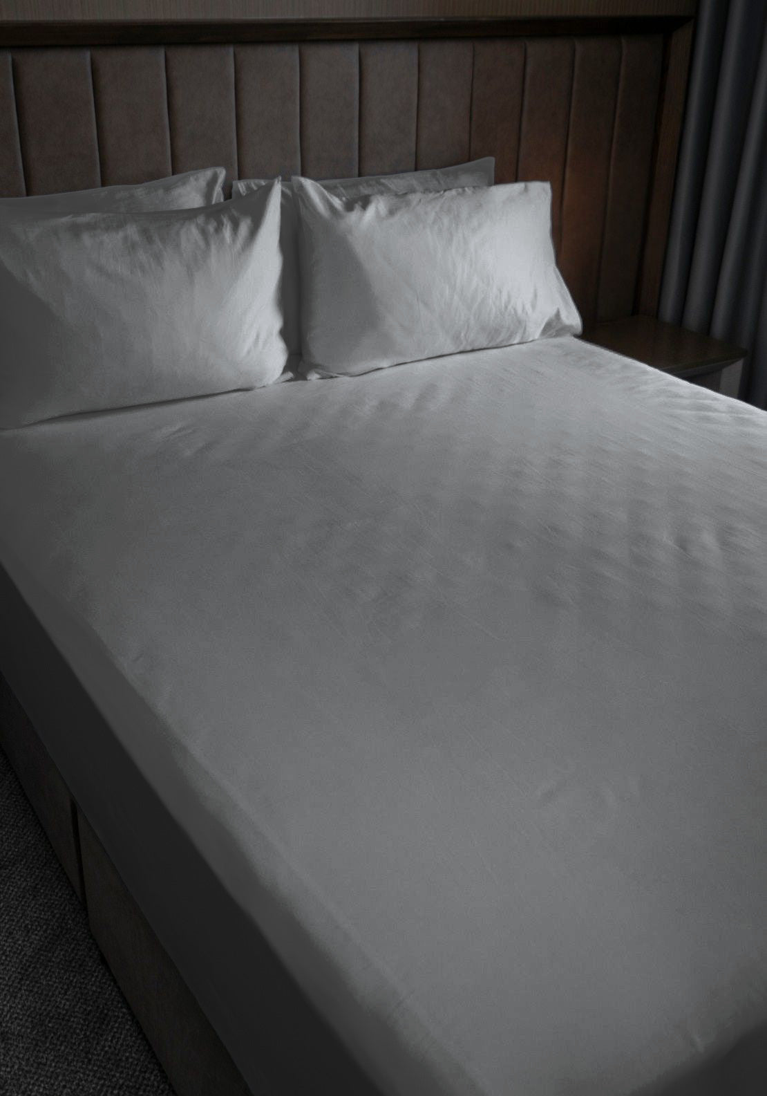 The Home Collection 300 TC Deep Fitted Sheet 35cm - Grey 4 Shaws Department Stores