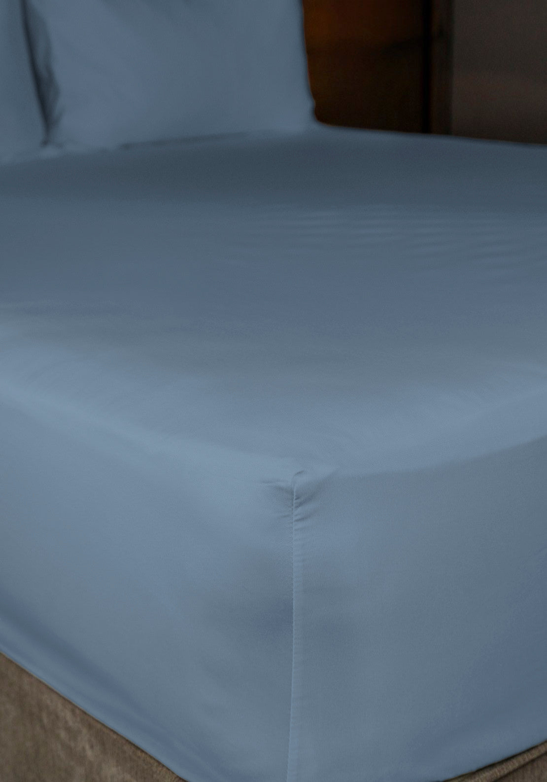 The Home Collection 300 TC Deep Fitted Sheet 35cm - Blue 2 Shaws Department Stores
