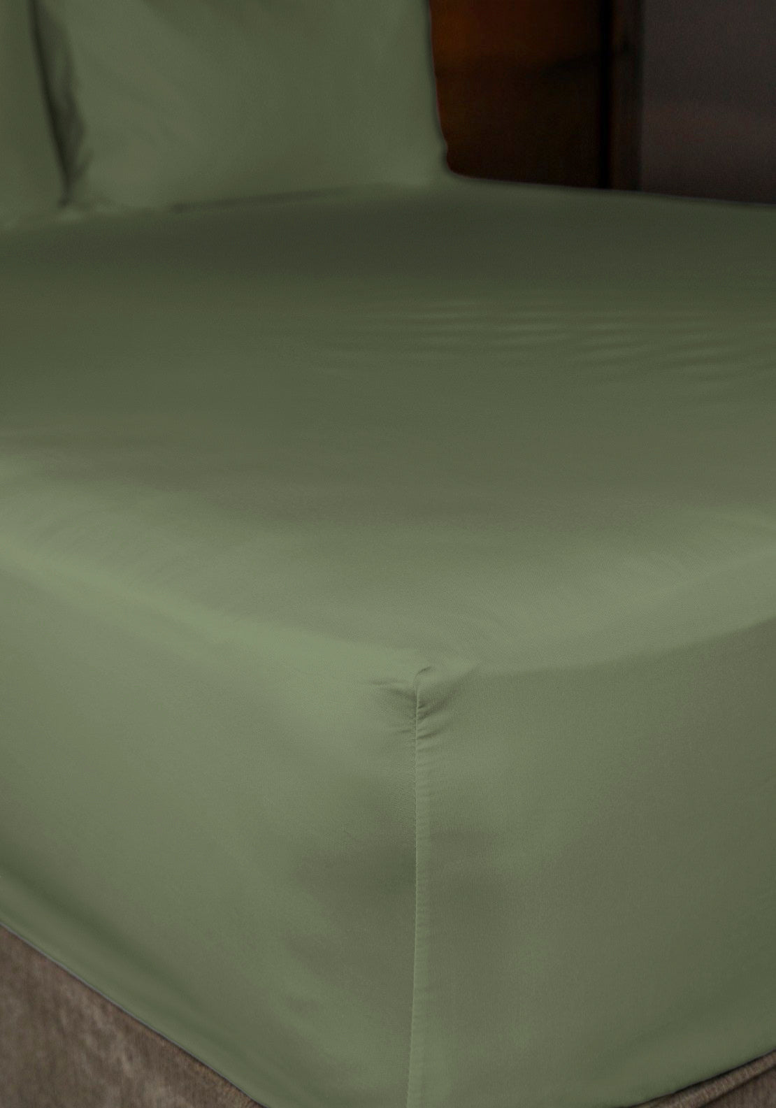 The Home Collection 300 TC Deep Fitted Sheet 35cm - Green 2 Shaws Department Stores