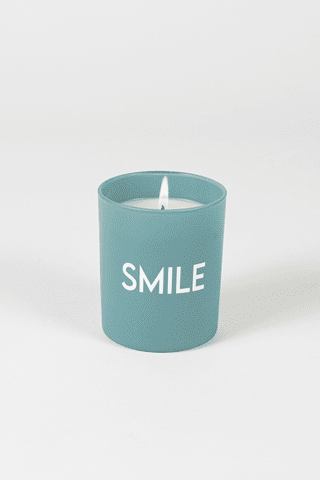 Motto Collection Smile Teal Soya Wax Blended Candle 1 Shaws Department Stores